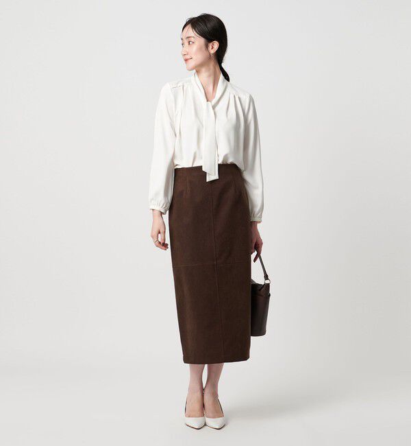 UNITED ARROWS「ボウタイ ロングスリーブ ブラウス‐ウォッシャブル‐」|シャツ・ブラウス|
