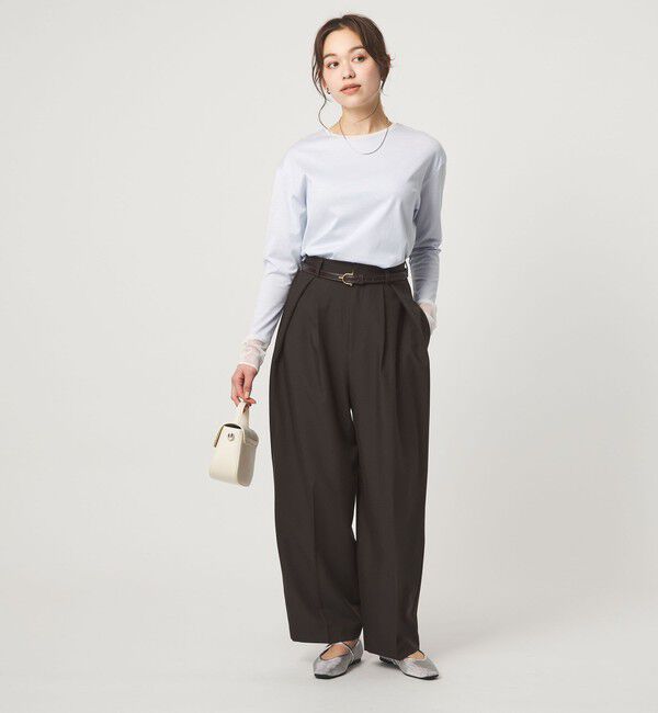 UNITED ARROWS green label relaxing「ソデ チュール プルオーバー カットソー」|Tシャツ・カットソー|