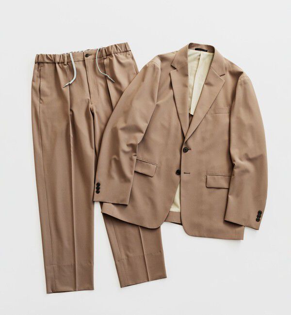 UNITED ARROWS green label relaxing「A+ PERTEX UNLIMITED リラックス 1プリーツ セットアップ パンツ スラックス -ウォッシャブル・ストレッチ」|スーツ|