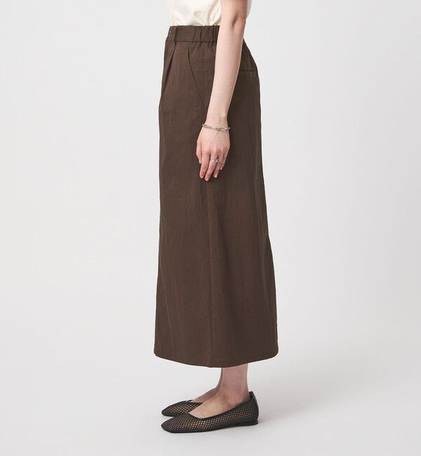 UNITED ARROWS green label relaxing「グロッシー スカート」|フレア|