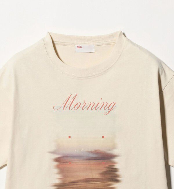 BEAUTY&YOUTH UNITED ARROWS「【別注】＜She is-.＞プリント Tシャツ」|Tシャツ・カットソー|