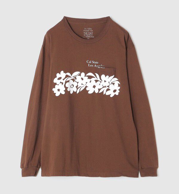 SHIPS「*【SHIPS別注】THE DAY ON THE BEACH: プリント ロングスリーブ Tシャツ」|Tシャツ・カットソー|