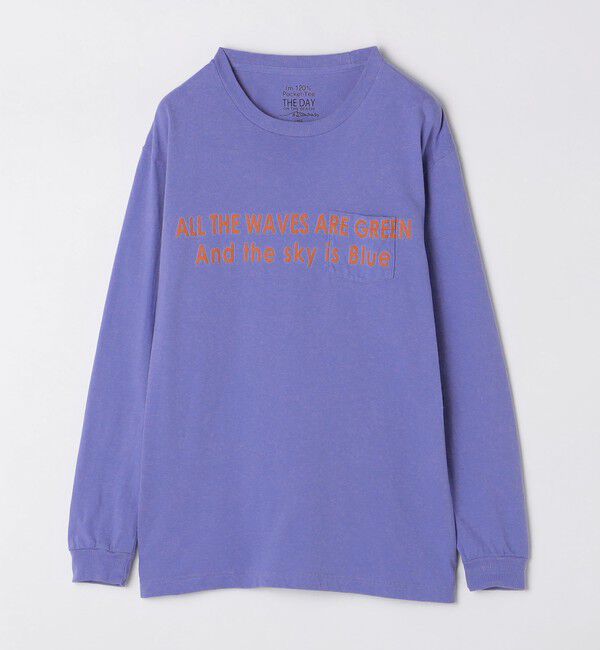 SHIPS「*【SHIPS別注】THE DAY ON THE BEACH: プリント ロングスリーブ Tシャツ」|Tシャツ・カットソー|