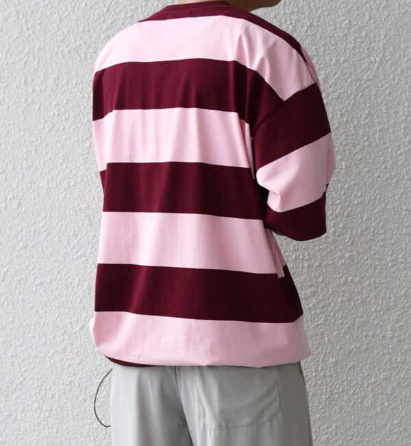 SHIPS any「SHIPS any: ワイド カラー ボーダー スピンドル Tシャツ◇」|Tシャツ・カットソー|