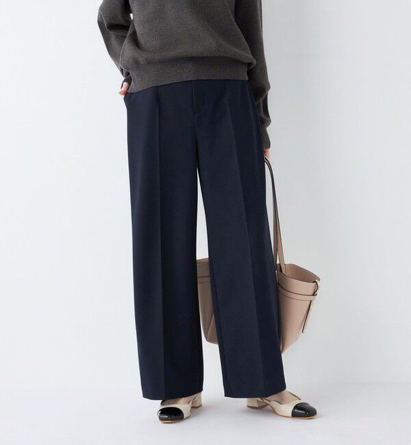 SHIPS Colors 「SHIPS Colors:〈手洗い可能〉ストレッチ ジョーゼット ワイドパンツ2◇」|その他|