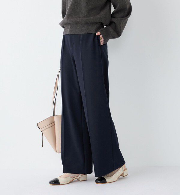SHIPS Colors 「SHIPS Colors:〈手洗い可能〉ストレッチ ジョーゼット ワイドパンツ2◇」|その他|
