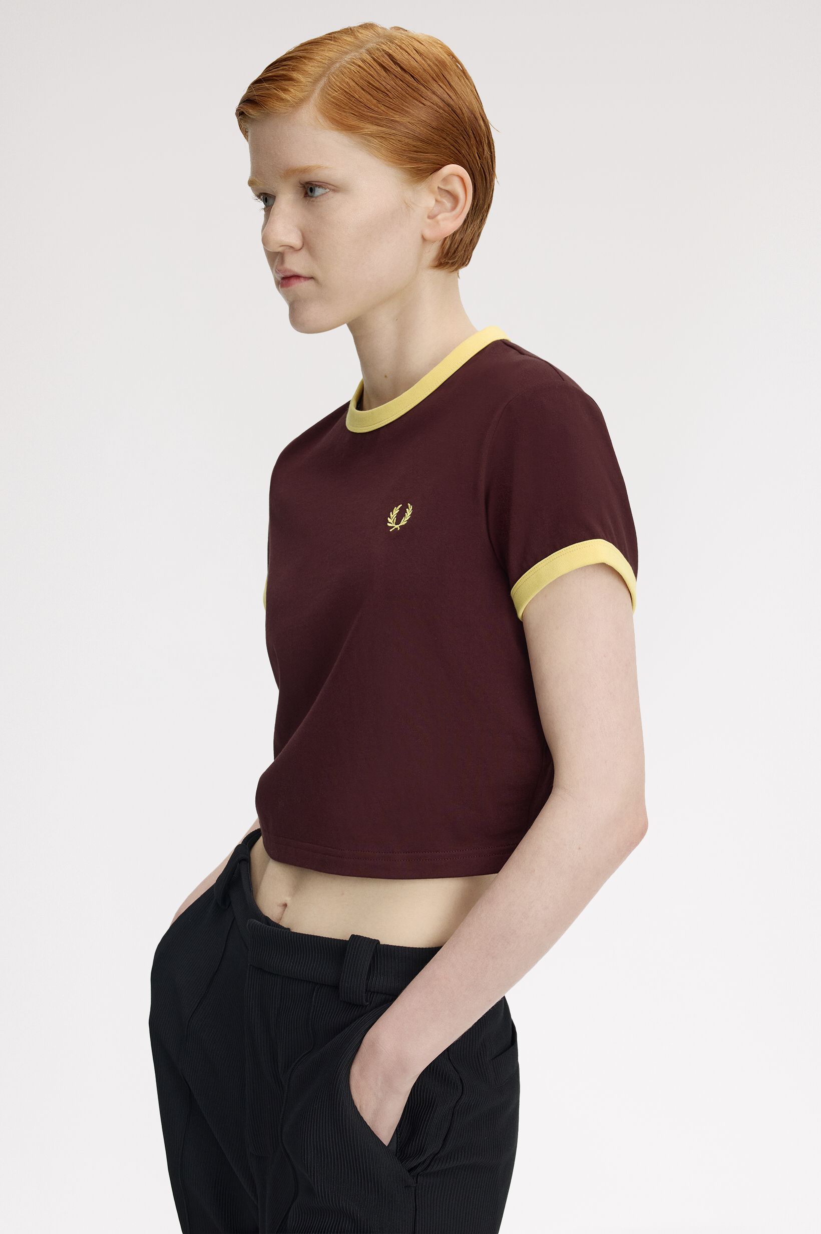 FRED PERRY 「Cropped Ringer T-Shirt」|Tシャツ・カットソー|