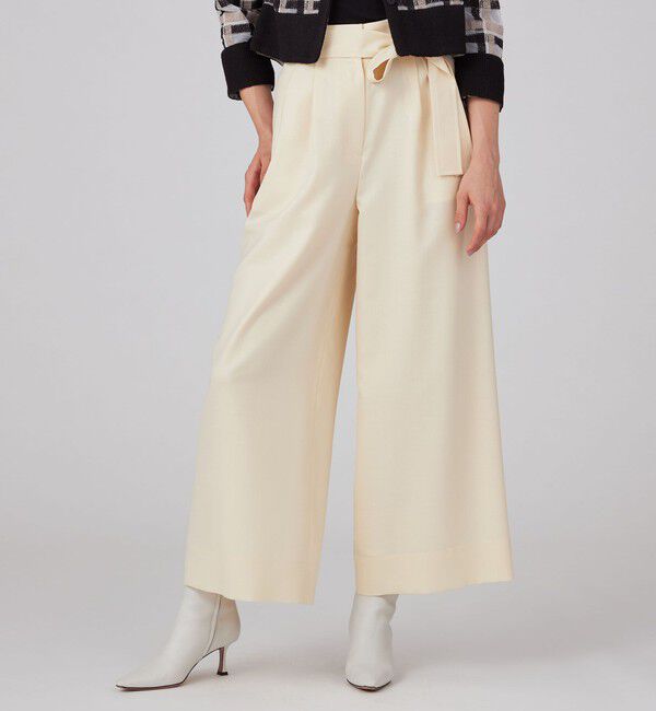 Ballsey「ライトカルゼ ベルテッドパンツ」|スラックス|