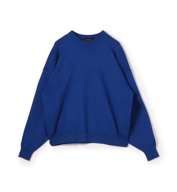CABaN「CABaN コットンカシミヤ クルーネックプルオーバー」|ニット・セーター|65 ブルー