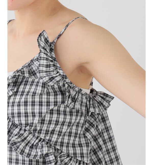 SLOBE IENA「OURSaaLTY/アワーソルティ Ann check frill bustier」|その他|