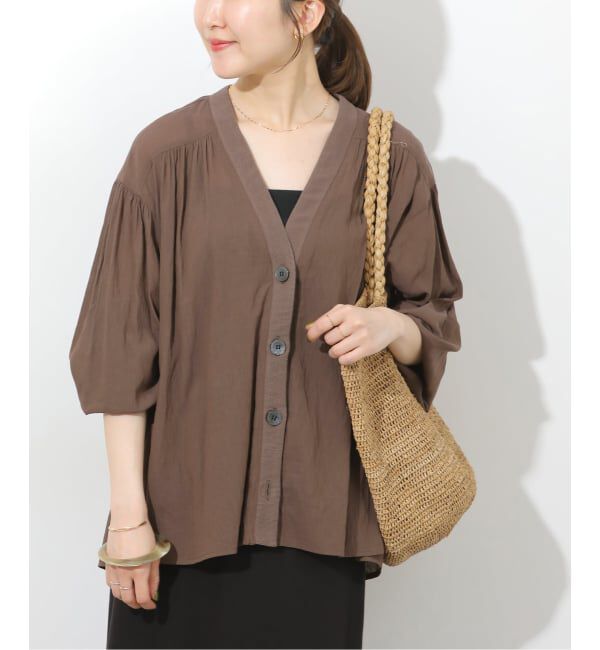 JOURNAL STANDARD relume「《追加4》T/R強撚ブラウス」|シャツ・ブラウス|