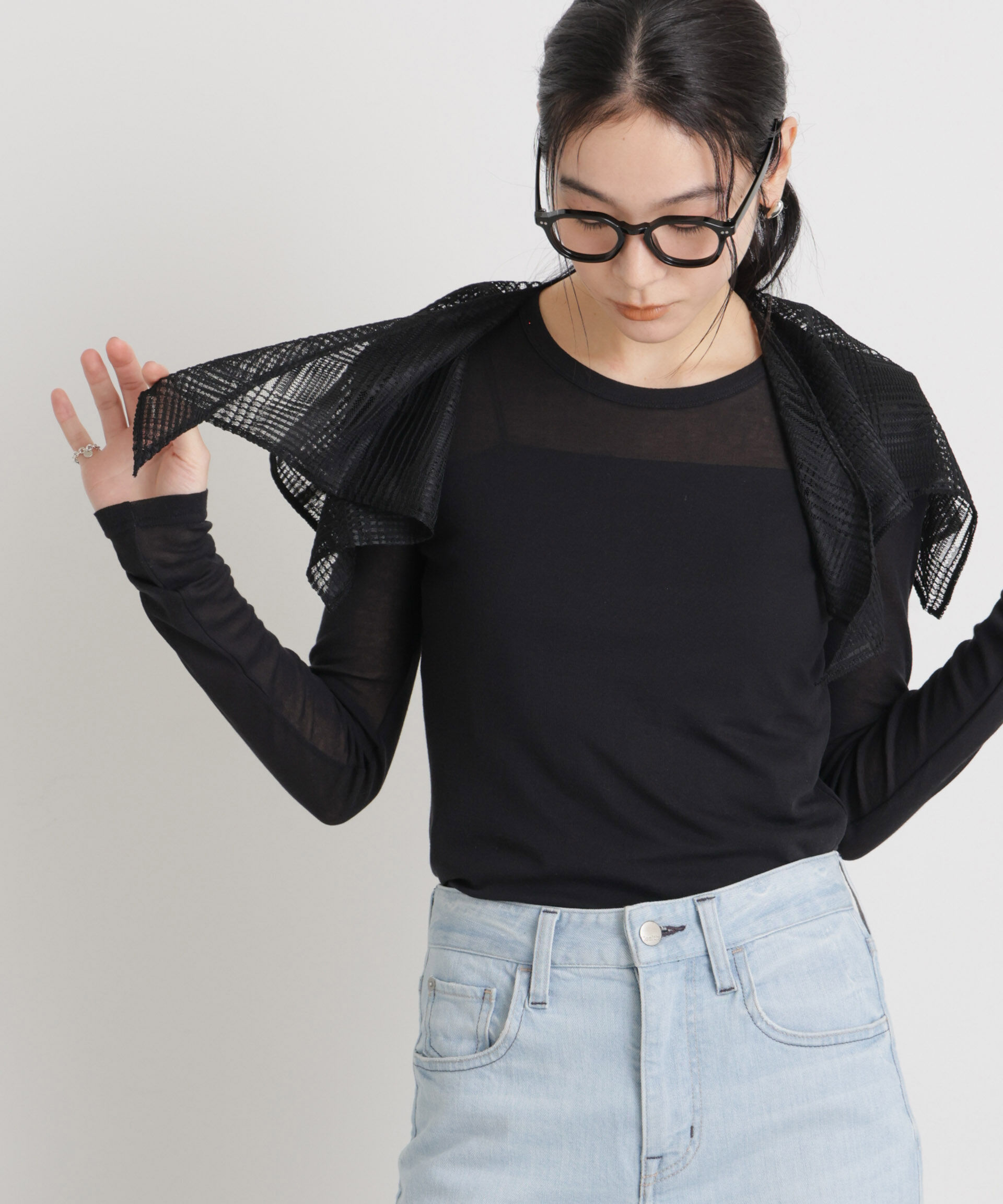 nano･universe「シアーツイストフライスロンT」|Tシャツ・カットソー|