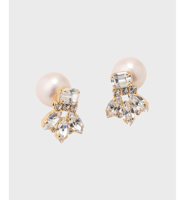 GRACE CONTINENTAL「ビジューパールピアス」|ピアス|