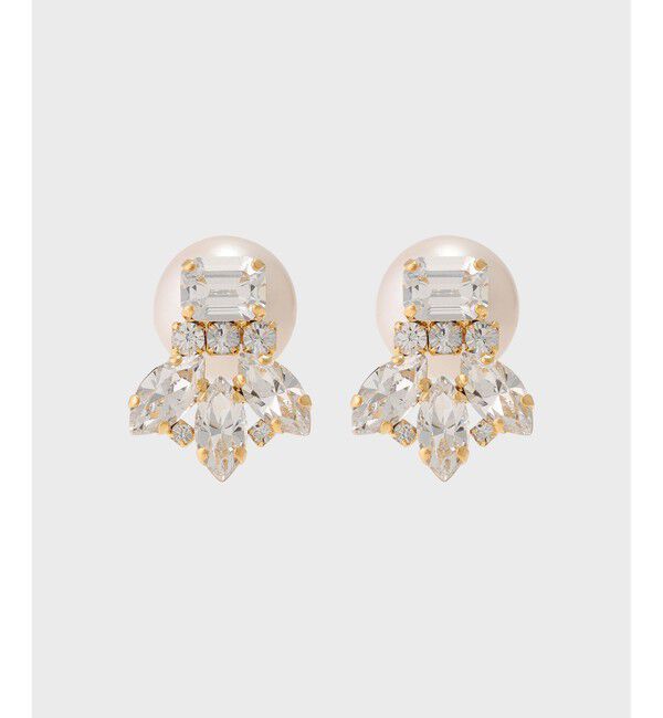 GRACE CONTINENTAL「ビジューパールピアス」|ピアス|