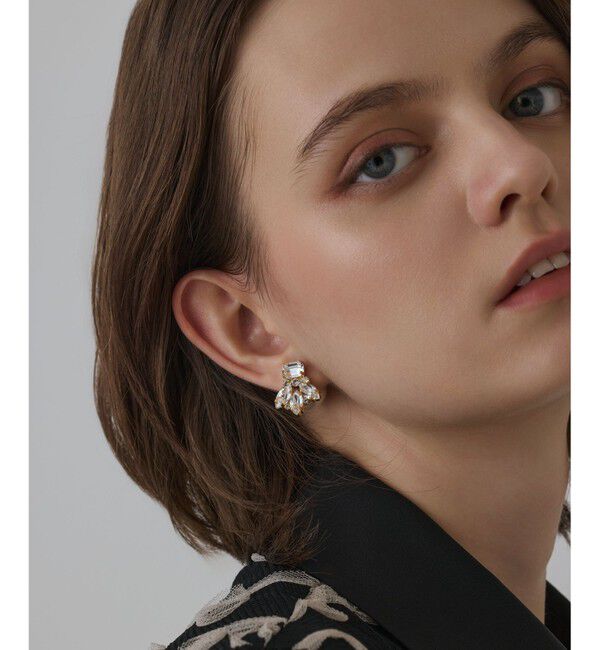 GRACE CONTINENTAL「ビジューパールピアス」|ピアス|