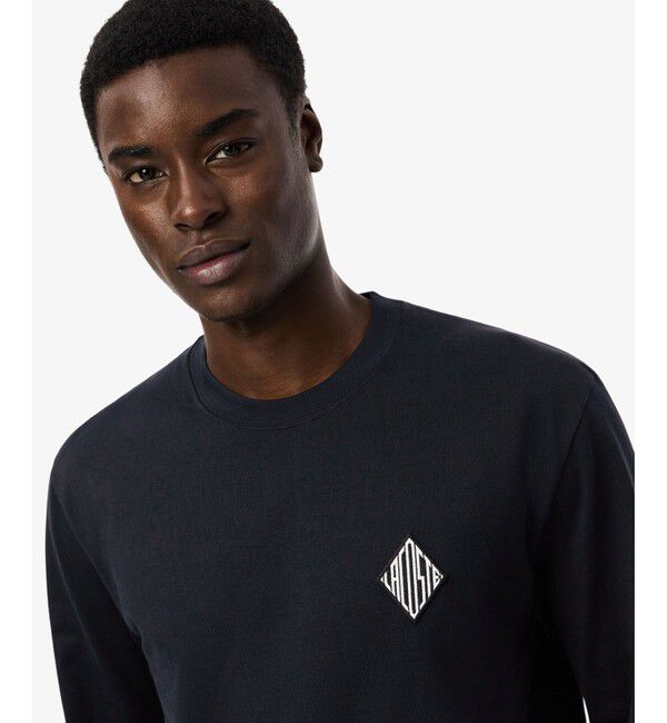 LACOSTE「ダイヤロゴパッチロングスリーブTシャツ」|Tシャツ・カットソー|