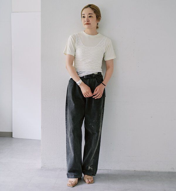  「【LUALY】シアープレーンチビTee」|Tシャツ・カットソー|