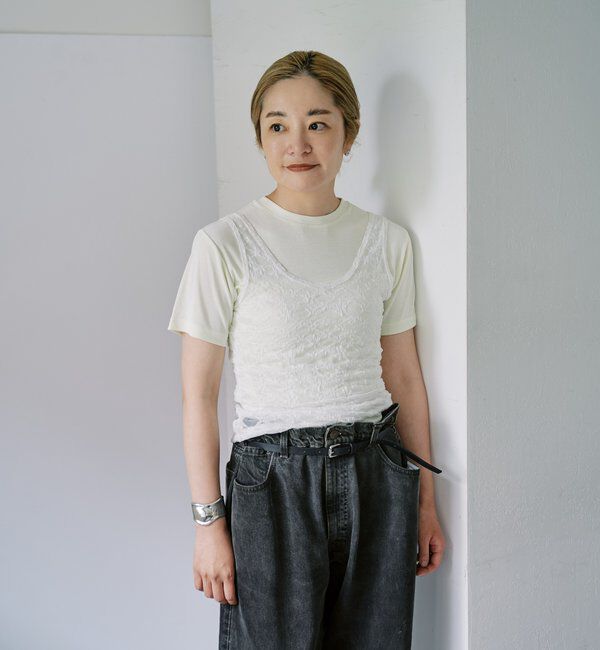  「【LUALY】シアープレーンチビTee」|Tシャツ・カットソー|