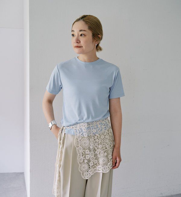  「【LUALY】シアープレーンチビTee」|Tシャツ・カットソー|