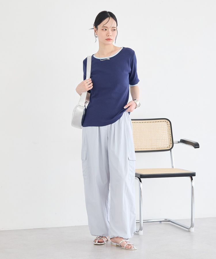 earth music&ecology「レイヤードライクバイカラープルオーバー」|Tシャツ・カットソー|
