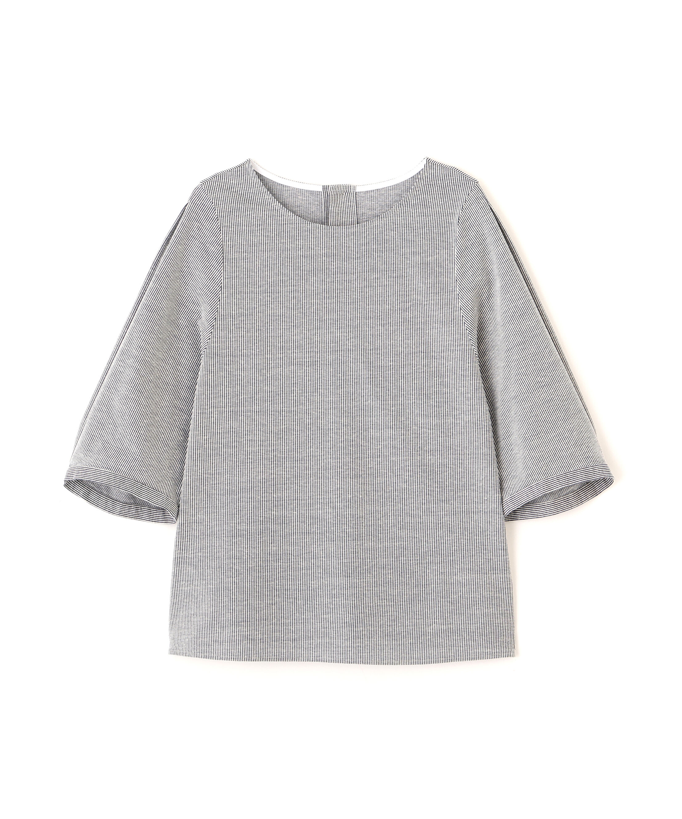  「◆ジャカードストライプクルーネックプルオーバー」|Tシャツ・カットソー|