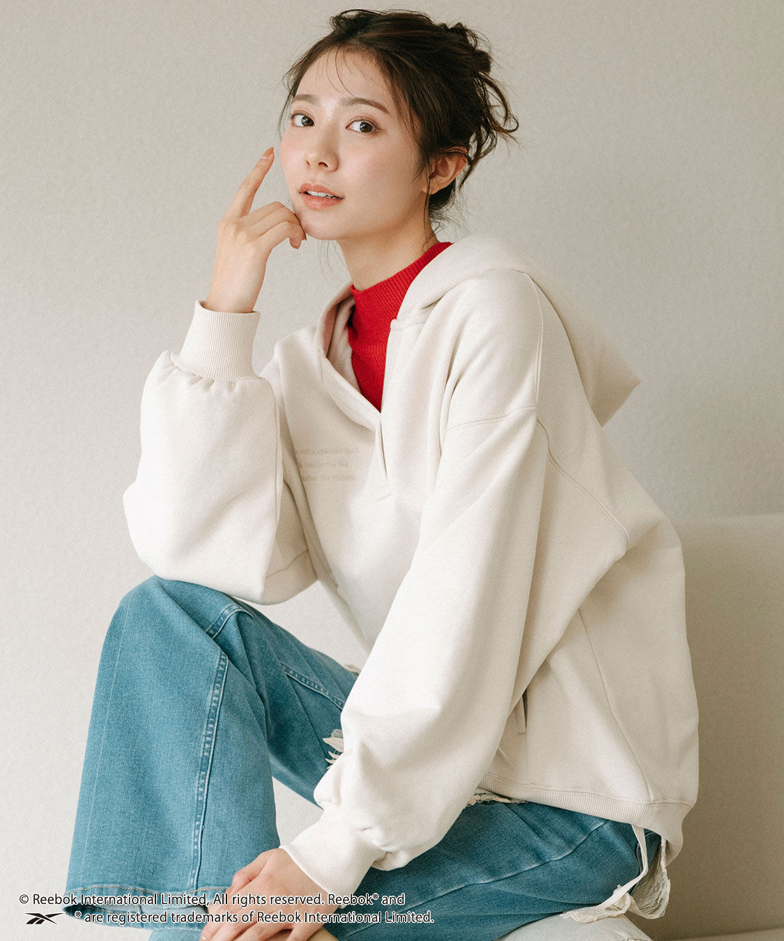 COCO DEAL「《COCO DEAL/Reebok》スキッパースウェットパーカー」|パーカー|