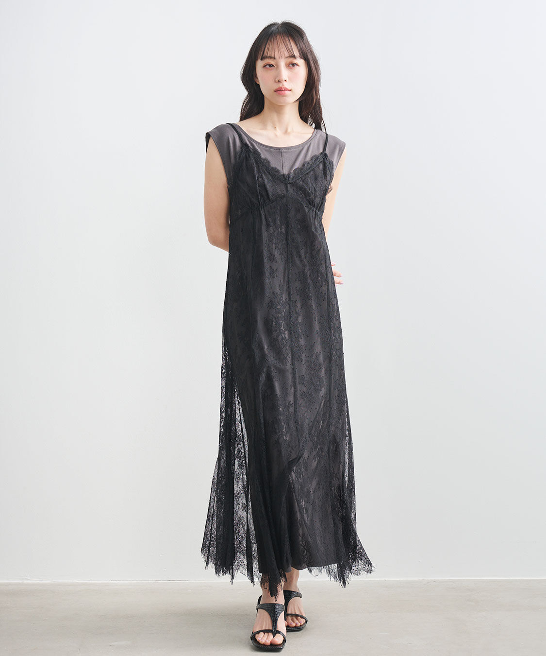 COCO DEAL「レースキャミワンピース&times;カットソーワンピース」|ワンピース|