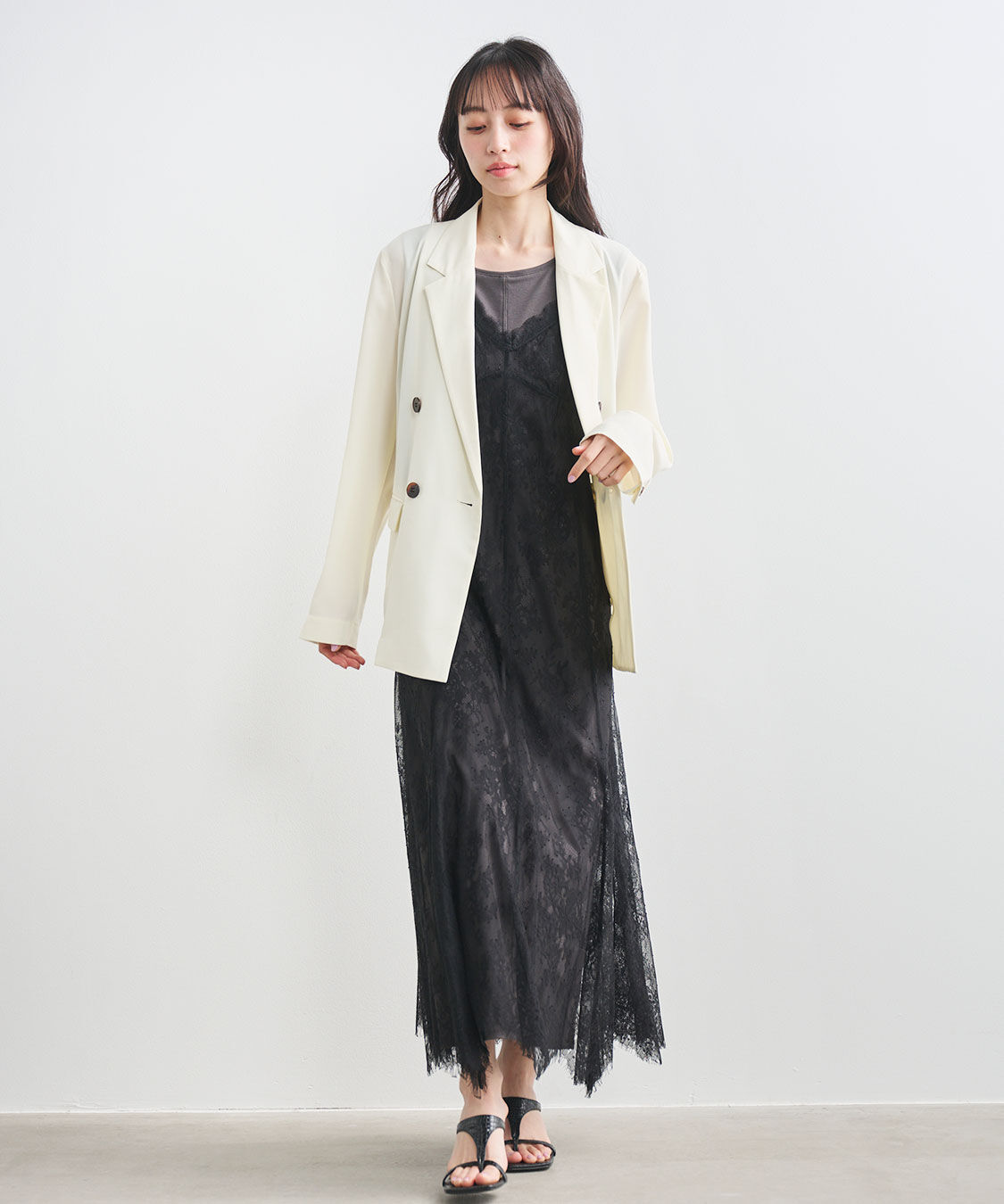 COCO DEAL「レースキャミワンピース&times;カットソーワンピース」|ワンピース|