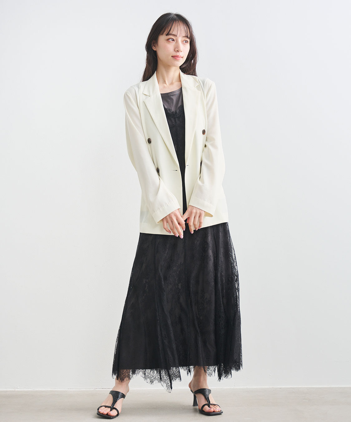 COCO DEAL「レースキャミワンピース&times;カットソーワンピース」|ワンピース|
