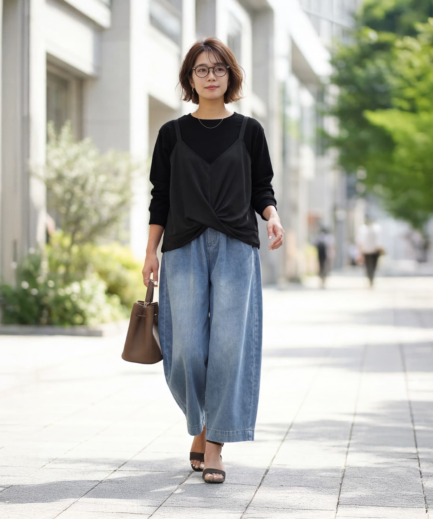 STYLE DELI「クロスベストレイヤードカットソー」|Tシャツ・カットソー|