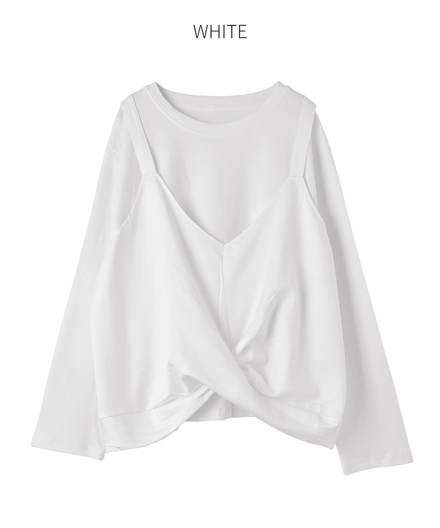 STYLE DELI「クロスベストレイヤードカットソー」|Tシャツ・カットソー|