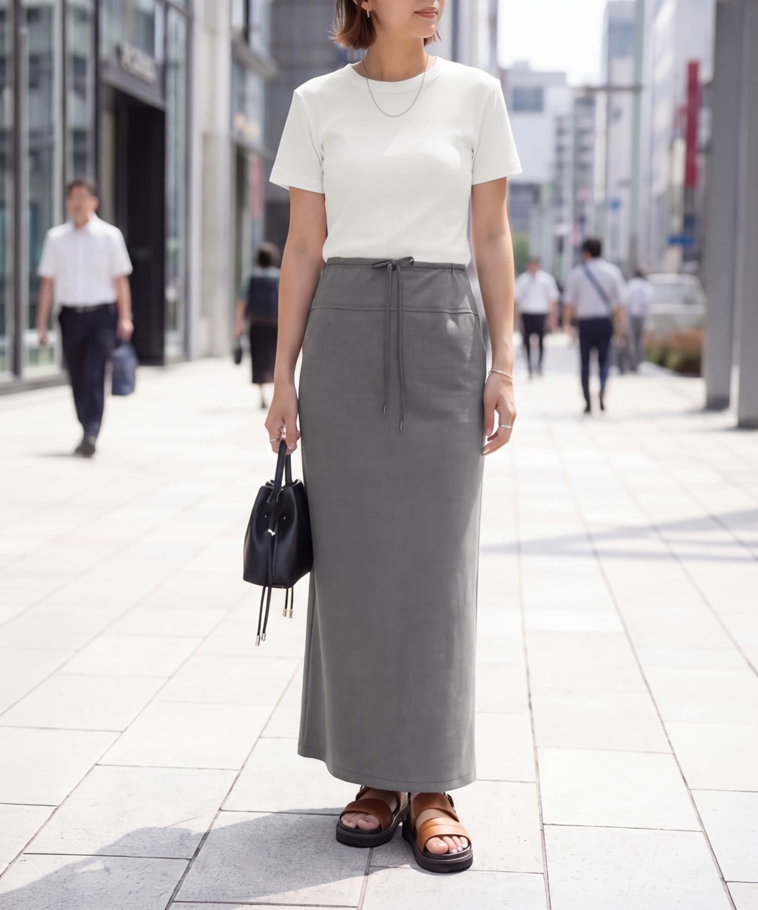 STYLE DELI「【Made in JAPAN】リブ半袖カットソートップス」|Tシャツ・カットソー|