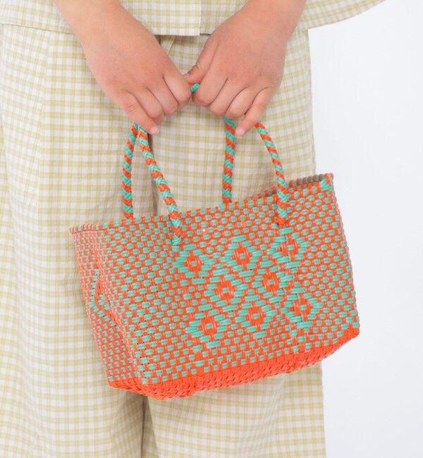SHIPS KIDS「【SHIPS KIDS別注】Diminutivo:MINI BOLSA(SS)」|かごバッグ|オレンジ