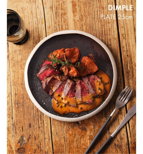 journal standard Furniture「【SAKUZAN/サクザン】JSF別注 DIMPLE PLATE 25cm」|食器・キッチングッズ|ブラック