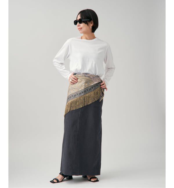 VERMEIL par iena「PIERRE LOUIS MASCIA ピエール ルイマーシャ Triangular Shawl 517567/101」|バンダナ・スカーフ|