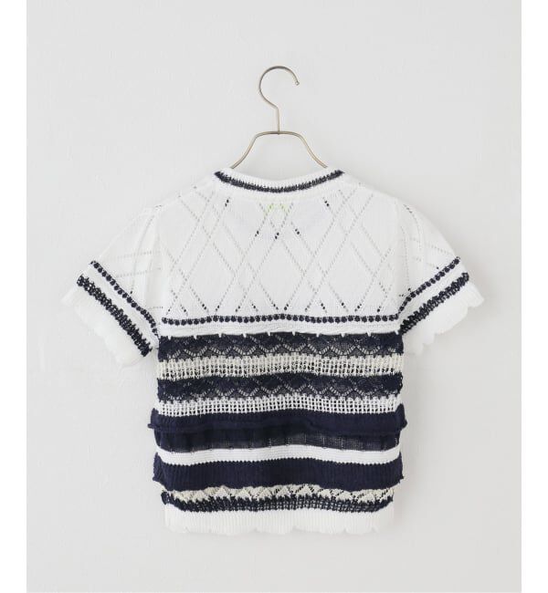 IENA LA BOUCLE「ODAKHA オダカ crazy short knit basque OH26SS-KN11」|ニット・セーター|