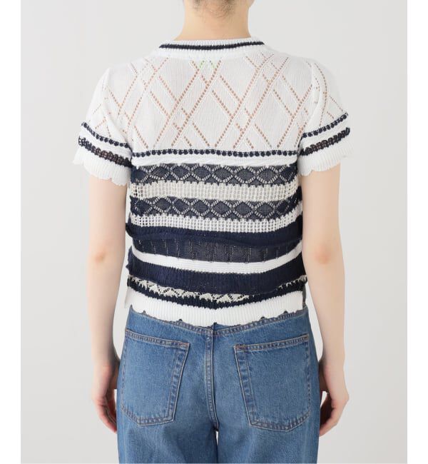 IENA LA BOUCLE「ODAKHA オダカ crazy short knit basque OH26SS-KN11」|ニット・セーター|