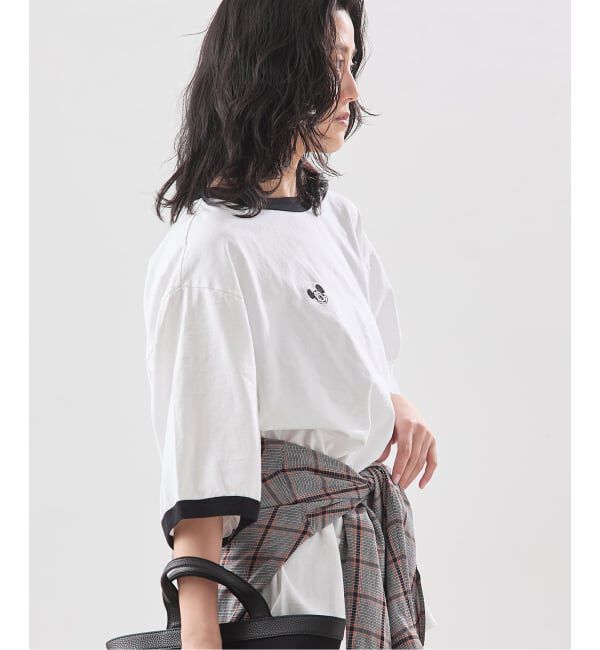 journal standard L'essage「【JANE SMITH/ジェーンスミス】 MICKEY FACE RINGER Tシャツ」|Tシャツ・カットソー|