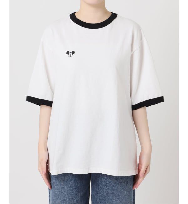 journal standard L'essage「【JANE SMITH/ジェーンスミス】 MICKEY FACE RINGER Tシャツ」|Tシャツ・カットソー|