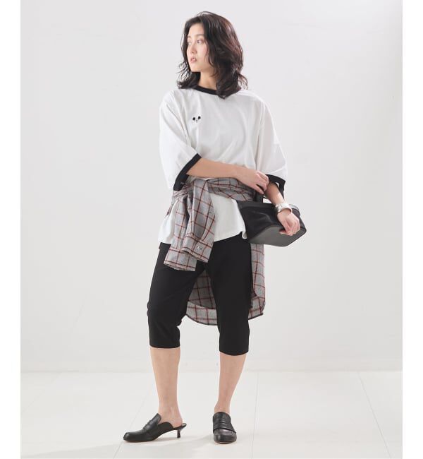 journal standard L'essage「【JANE SMITH/ジェーンスミス】 MICKEY FACE RINGER Tシャツ」|Tシャツ・カットソー|