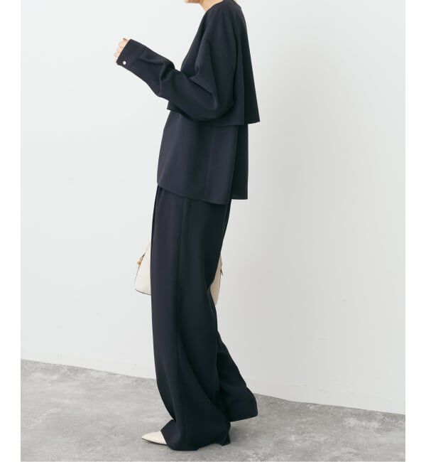Spick and Span「《セットアップ可》ウォッシャブル2タックパンツ」|スラックス|