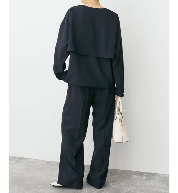 Spick and Span「《セットアップ可》ウォッシャブル2タックパンツ」|スラックス|