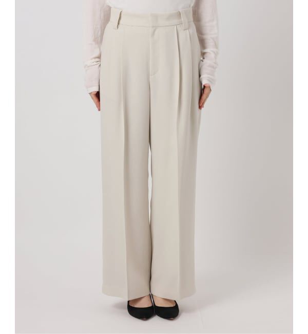 Spick and Span「《セットアップ可》ウォッシャブル2タックパンツ」|スラックス|