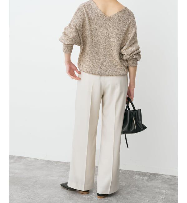 Spick and Span「《セットアップ可》ウォッシャブル2タックパンツ」|スラックス|