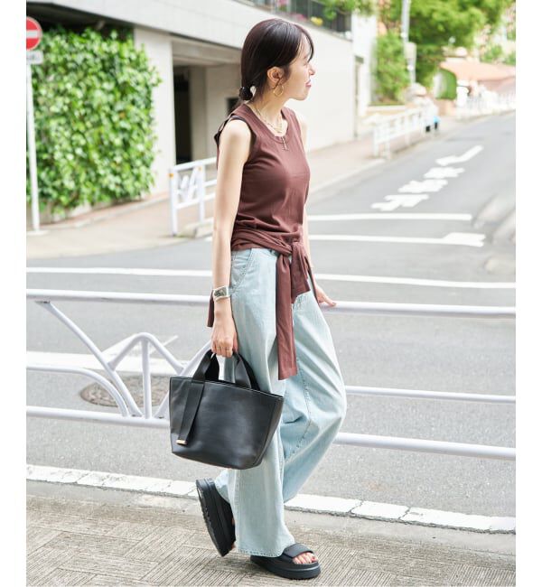  「《追加予約3/大容量&500mlペットボトル収納◎》LE TALON BELT M トート」|トートバッグ|