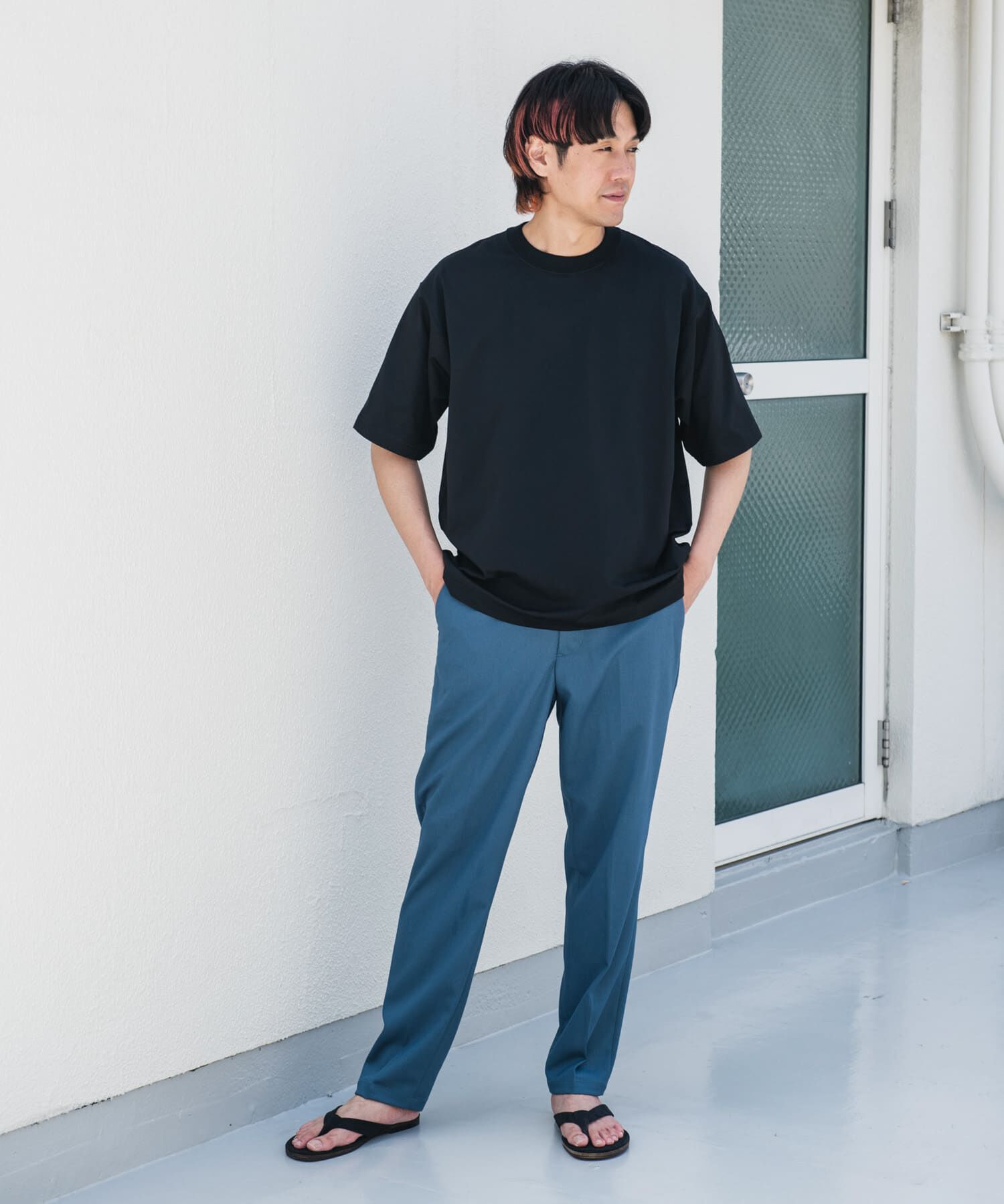 URBAN RESEARCH DOORS「TRツイルテーパードトラウザー」|その他|