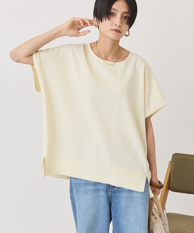 AMERICAN HOLIC「ウォッシャブル デイリーニットプルオーバー」|ニット・セーター|Yellow
