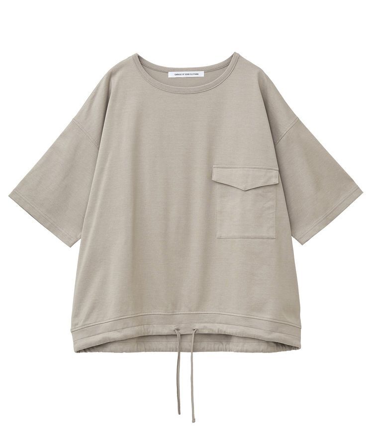 GARAGE OF GOOD CLOTHING「【日本製】6分袖裾ドロストプルオーバー」|Tシャツ・カットソー|