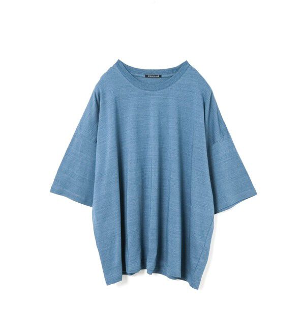 mizuiro ind「mizuiro ind クルーネックワイドチュニック」|ワンピース|インディゴブルー
