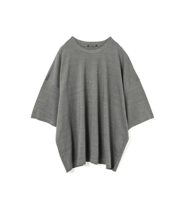 mizuiro ind「mizuiro ind クルーネックワイドチュニック」|ワンピース|グレー